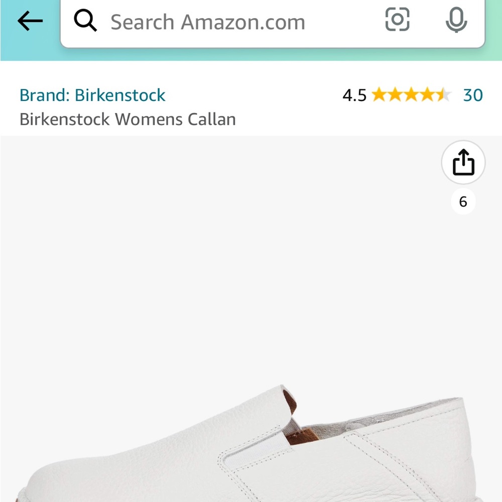 Birkenstock Callan White Leather (worn a few times) Size 38